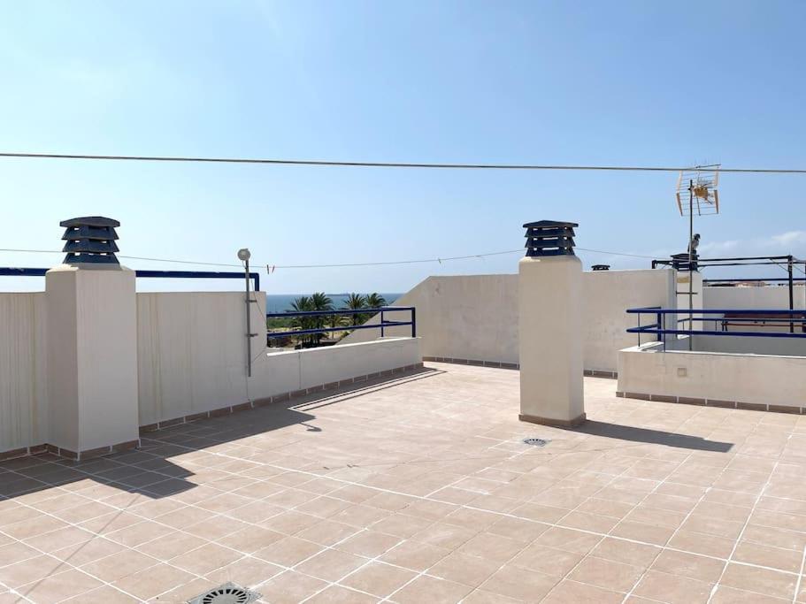 Atico Con Vistas Al Mar En Primera Linea De Playa Vera Exterior photo